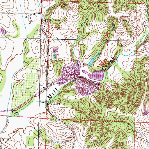Topographic Map of Jonesboro Quarry, IL