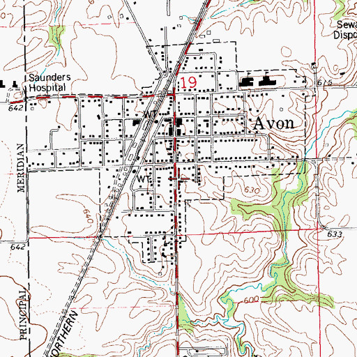 Topographic Map of Federated Church, IL