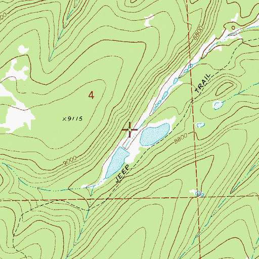 Topographic Map of King Number 2 Dam, CO