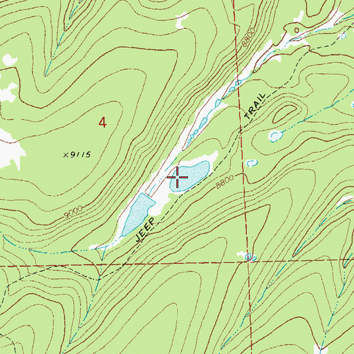 Topographic Map of King Reservoir Number 2, CO