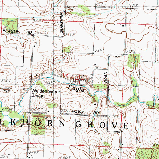 Topographic Map of Eller Quarry, IL