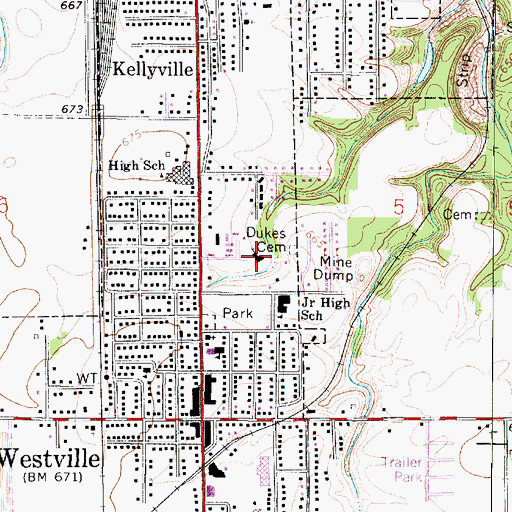 Topographic Map of Trinity United Church of Christ, IL