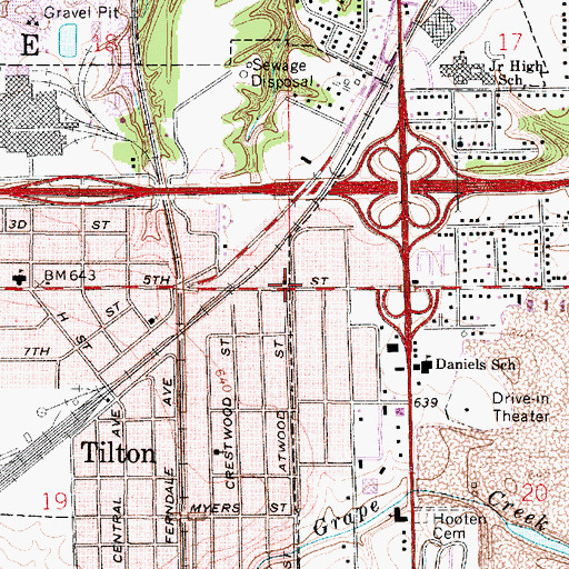 Topographic Map of First Congregational Church, IL