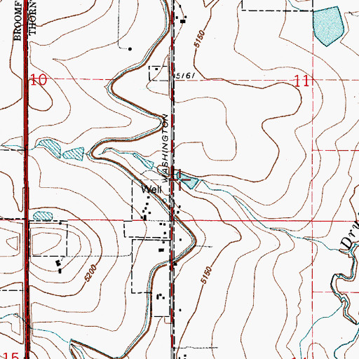 Topographic Map of Metzger Reservoir, CO
