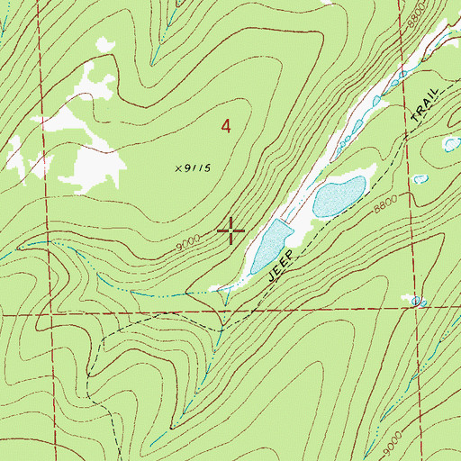 Topographic Map of King Number 3 Dam, CO