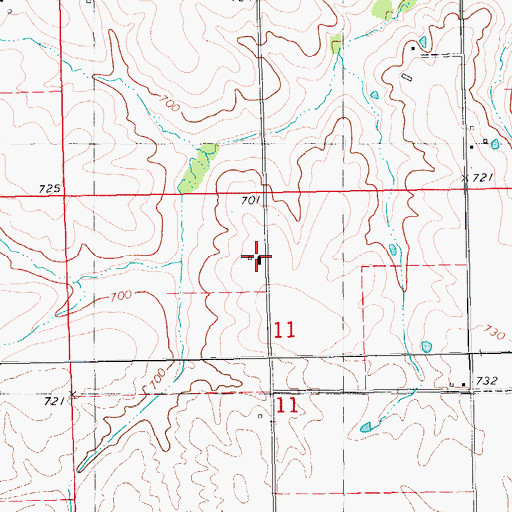 Topographic Map of Adams County Farm (historical), IL