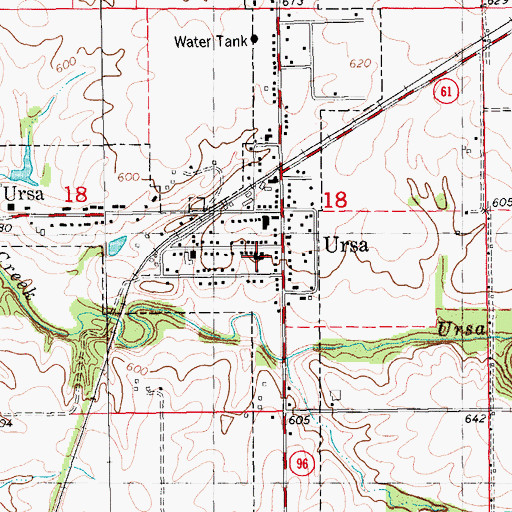 Topographic Map of Zion United Church of Christ, IL