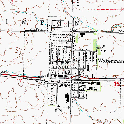 Topographic Map of Open Hands Preschool, IL