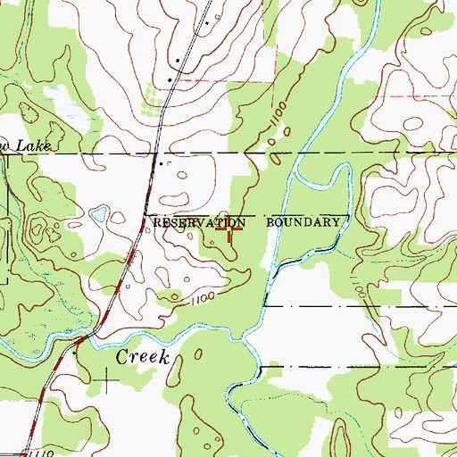 Topographic Map of Russell County Park, OH