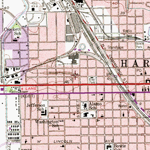 Topographic Map of New Pathways Center, TX
