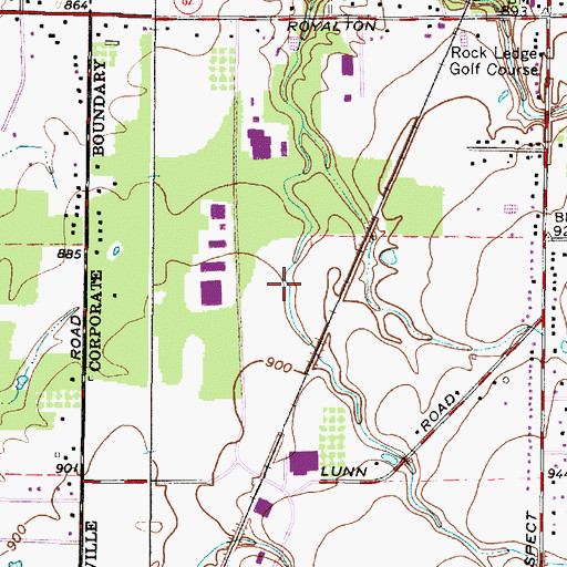 Topographic Map of Foltz Park, OH