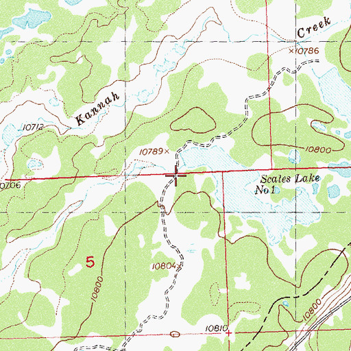 Topographic Map of Scales Number 1 Dam, CO