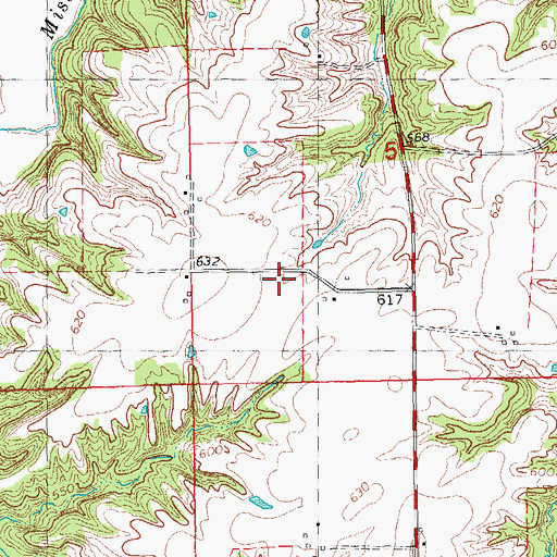 Topographic Map of Pit 15 Cedar Creek Mine, IL