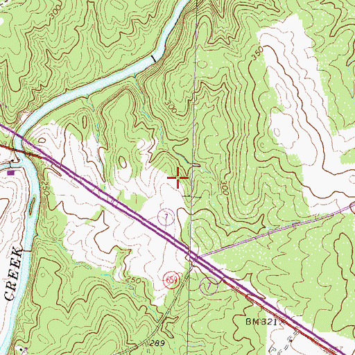 Topographic Map of Seldons Landing Elementary School, VA