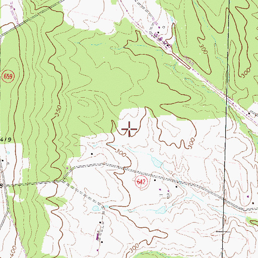 Topographic Map of Stone Bridge High School, VA