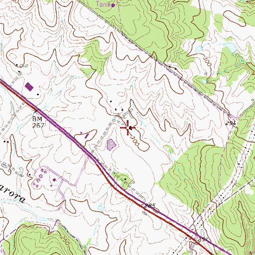 Topographic Map of John W Tolbert Jr Elementary School, VA