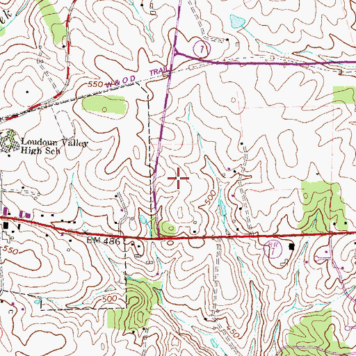 Topographic Map of Patrick Henry College, VA