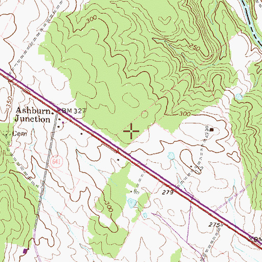 Topographic Map of Shenandoah University - Northern Virginia Campus, VA