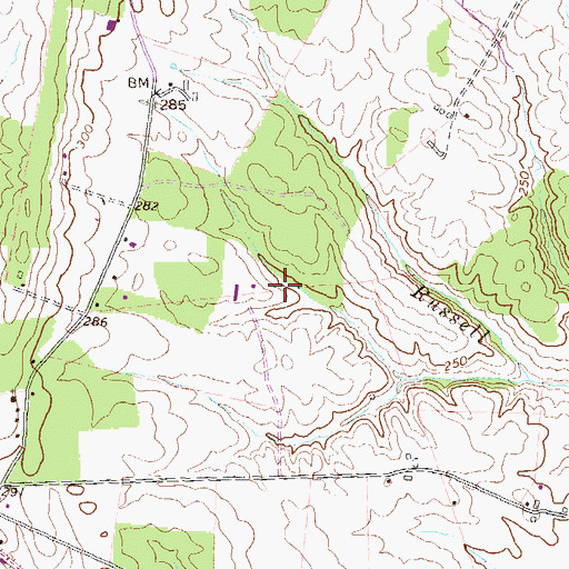 Topographic Map of Capital Community Church, VA