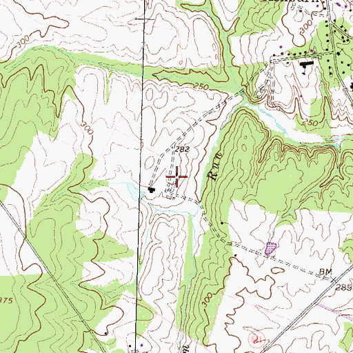 Topographic Map of Ashburn United Methodist Church, VA
