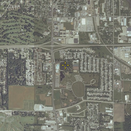 Aerial/Satellite Image of Mercherle Park, IL