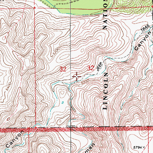 Topographic Map of Putman Water Well, NM