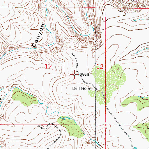 Topographic Map of North Well, NM