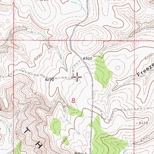 Topographic Map of Little Dog Water Storage Tank, NM