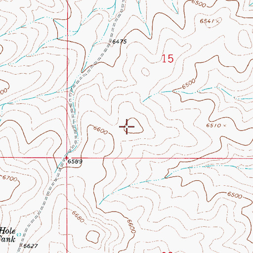 Topographic Map of South Crooked Water Storage Tank, NM