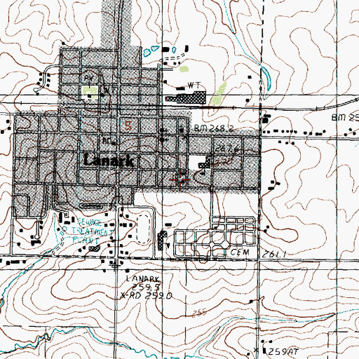 Topographic Map of Church of the Brethren, IL