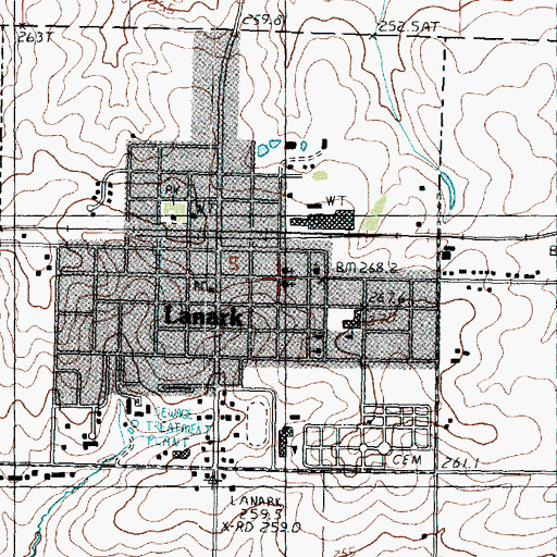 Topographic Map of Faith Reformed Church, IL