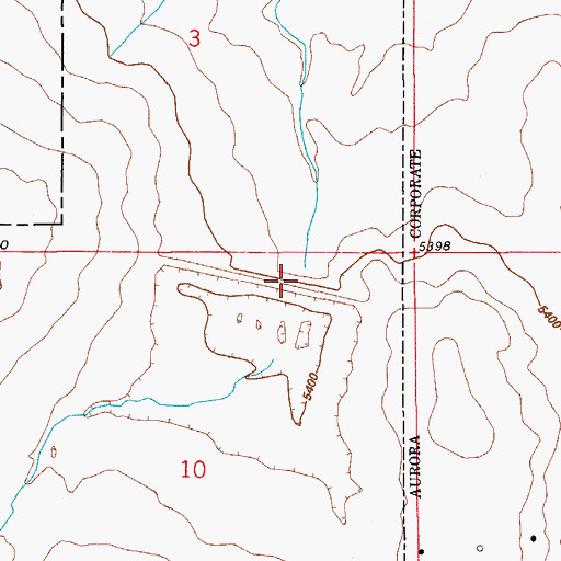 Topographic Map of Terminal Dam, CO