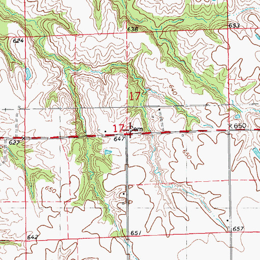 Topographic Map of Kesler Cemetery, IL