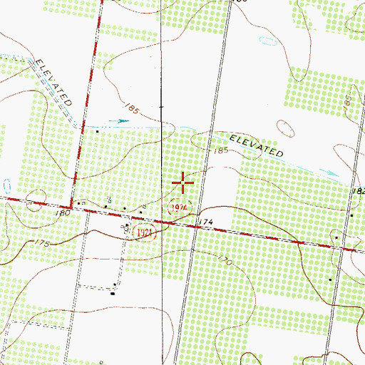 Topographic Map of Patricio Perez Elementary School, TX