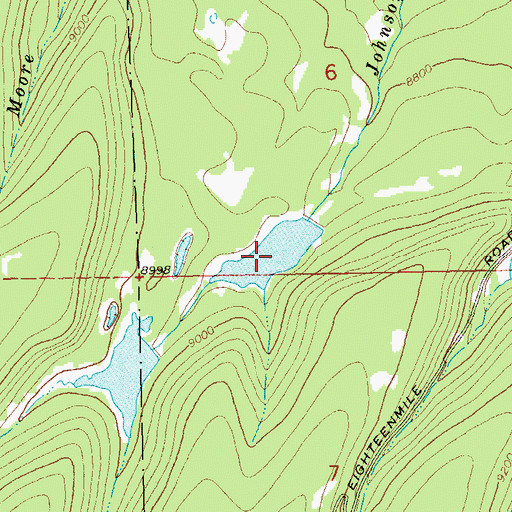 Topographic Map of Gobbo Reservoir Number 3, CO