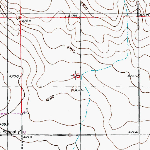 Topographic Map of Wickstrom Dam, CO