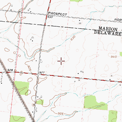 Topographic Map of Norton Post Office (historical), OH