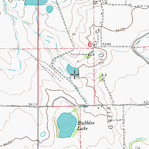Topographic Map of Barrett Dam, CO