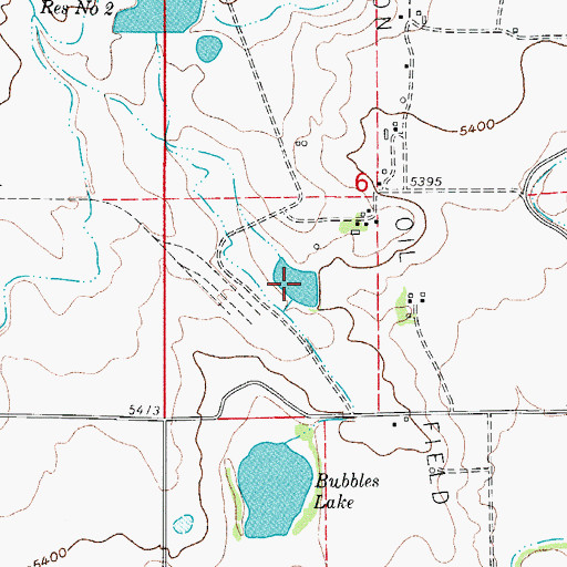 Topographic Map of Barrett Reservoir, CO