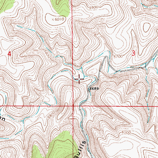 Topographic Map of Indian Trail Creek, NM
