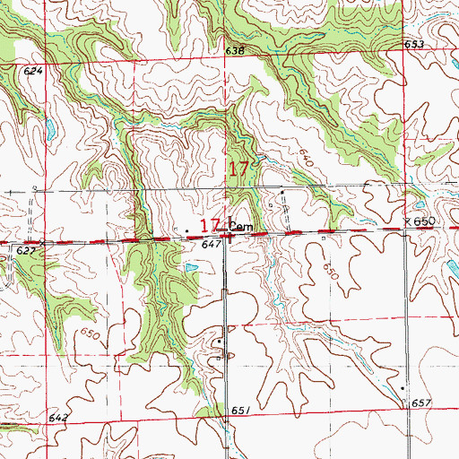 Topographic Map of Kittle Cemetery, IL