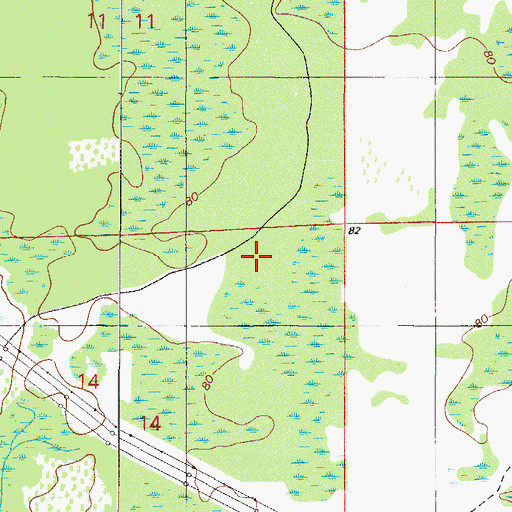 Topographic Map of Jennings State Forest, FL