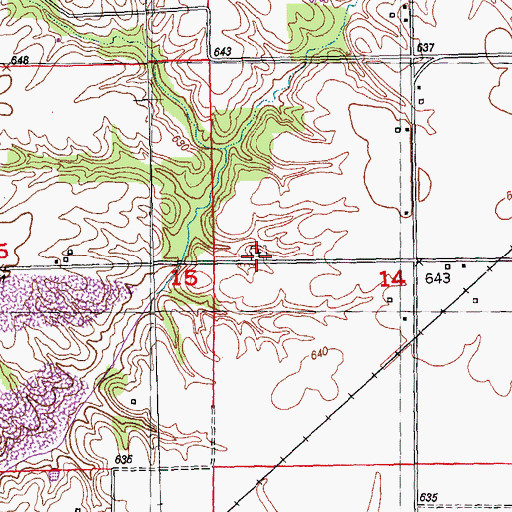 Topographic Map of Fleming Cemetery, IL