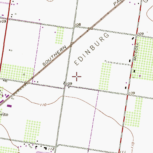 Topographic Map of Gonzales Elementary School, TX