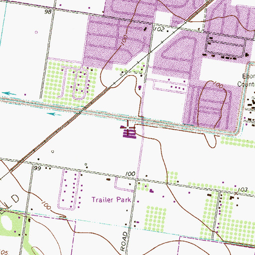 Topographic Map of Freddy Gonzales Elementary School, TX