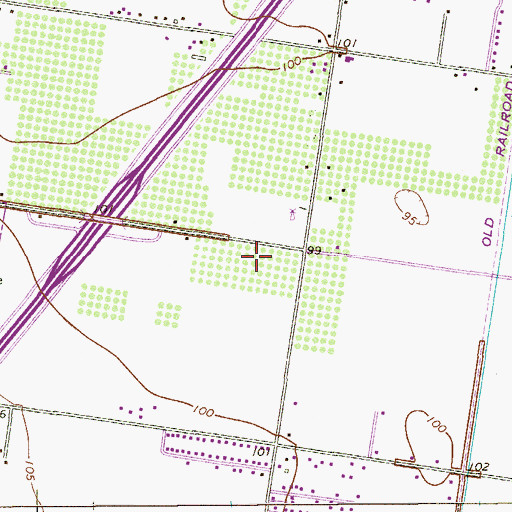 Topographic Map of Escandon Elementary School, TX