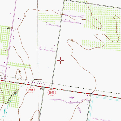 Topographic Map of Monte Christo Elementary School, TX