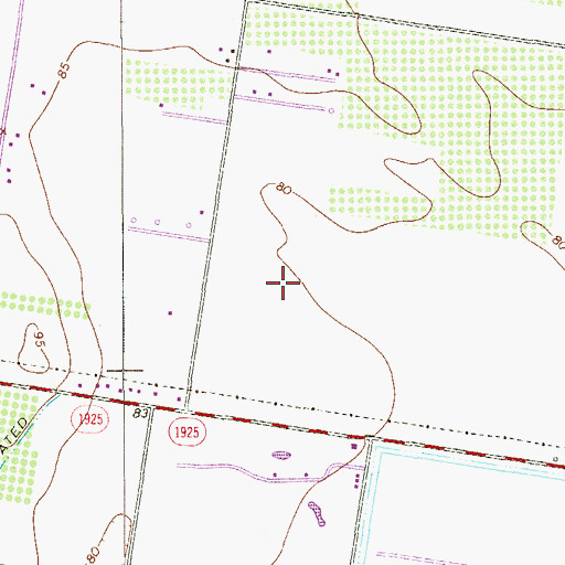 Topographic Map of Villarreal Elementary School, TX