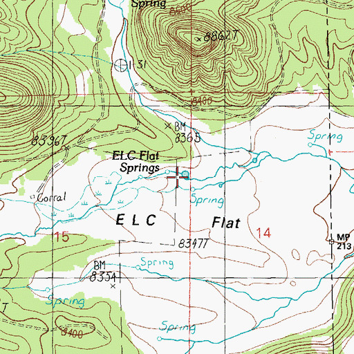 Topographic Map of ELC Flat Tank, AZ