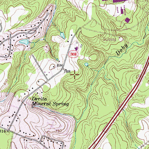 Topographic Map of John Motley Morehead STEM Academy, NC